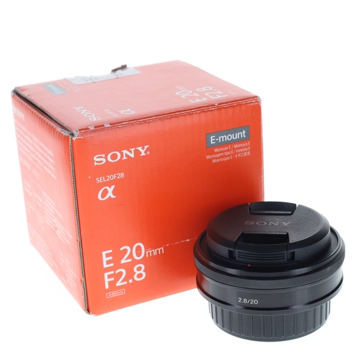 130 - Sony - E 20mm F/2.8 Auto Focus Zoom Camera Lens with the Original Box