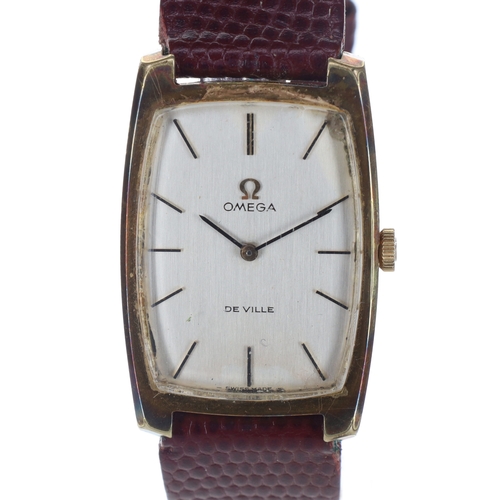 18 - Omega - De Ville Gold Tone Hand Wind Dress Watch, ref. 111.085