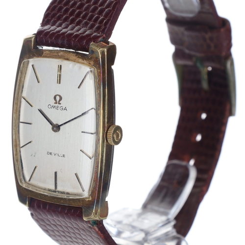 18 - Omega - De Ville Gold Tone Hand Wind Dress Watch, ref. 111.085