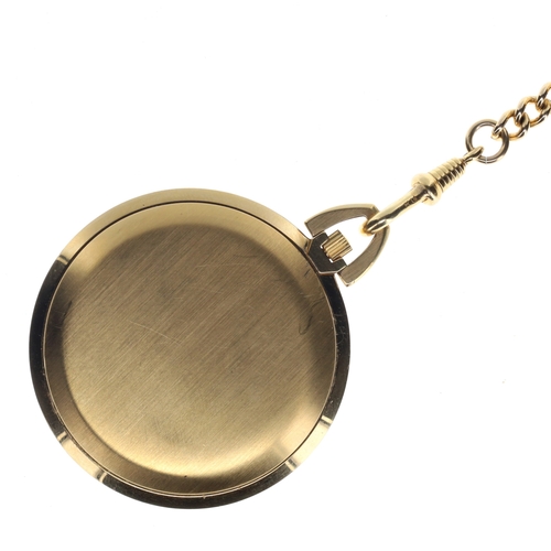 46 - Omega - De Ville Gold Tone Hand Wind Pocket Watch, ref 131.1746