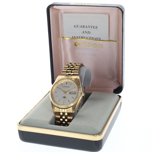 5 - Citizen - Eagle 7 Gold Tone Automatic Watch, ref. 4-R02092
