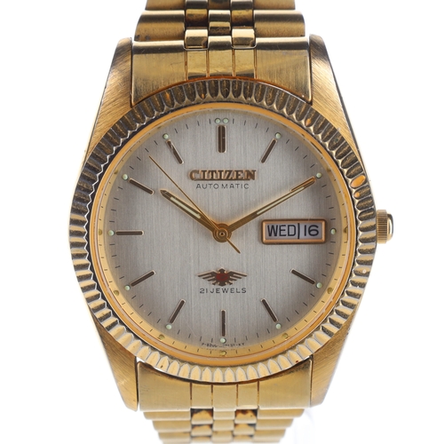5 - Citizen - Eagle 7 Gold Tone Automatic Watch, ref. 4-R02092