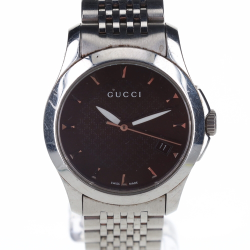 9 - Gucci - G-Timeless Steel Quartz Watch, ref. 126.5