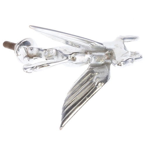 202 - Mobil Oil Pegasus Chrome Plated Car Mascot