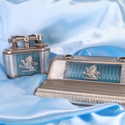Dunhill Joseph Lucas Table Lighter and Desk Tidy Set