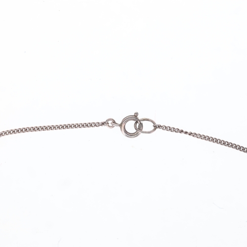 50 - Iona Scottish Amethyst Sterling Silver Necklace, 21g