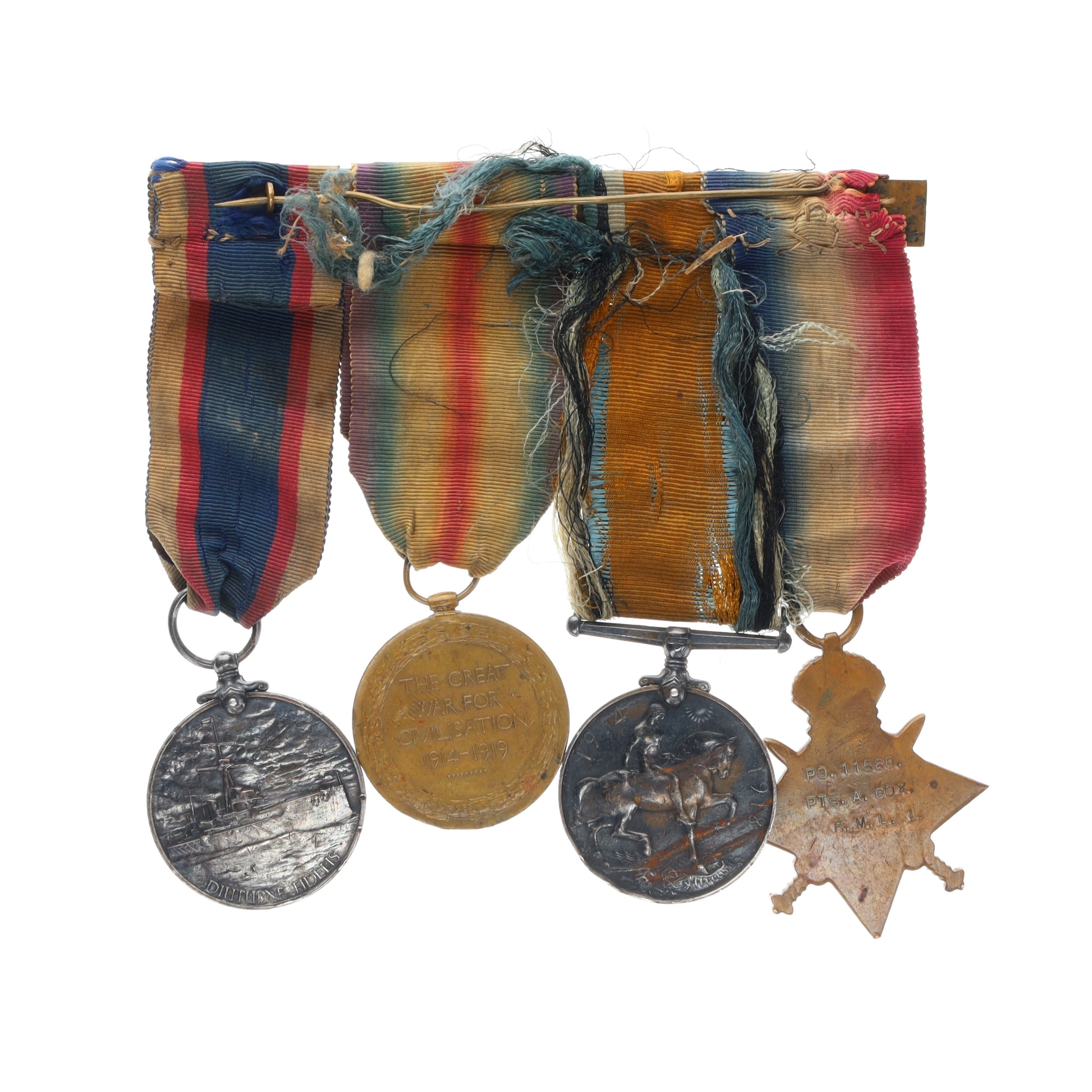WW1 Royal Marine Light Infantry LSGC Medal Group, Mounted