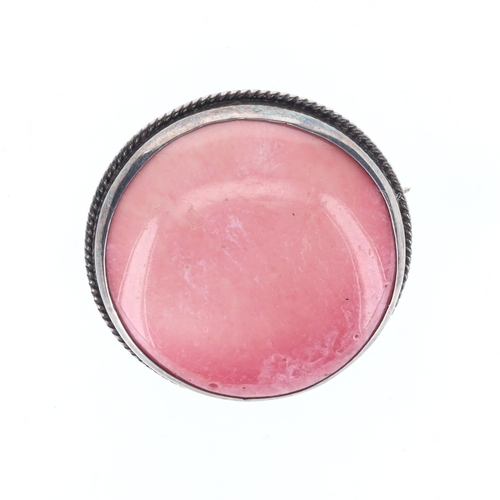 254 - Charles Horner Ceramic Silver Brooch, 12g