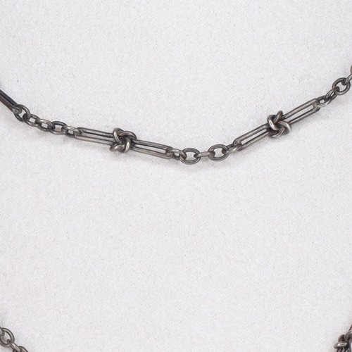 241 - Antique Silver Guard Chain, 25.7g