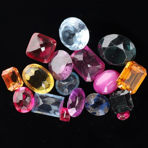 Synthetic Gemstone Collection incl. Ruby, Spinel, Colour Change Sapphire