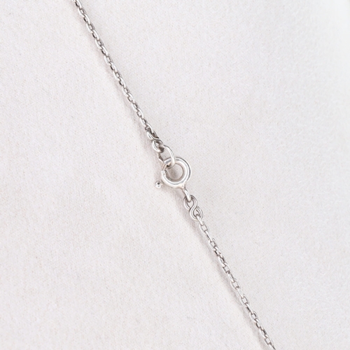 143 - Paste Silver Graduated Necklace, 23.5g