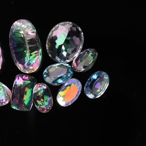 246 - Mystic Vari-cut Gemstone Collection incl. Quartz, Topaz, Coated