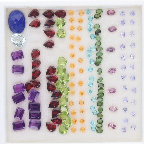 319 - Semi Precious Gemstone Collection incl. Citrine, Garnet, Peridot