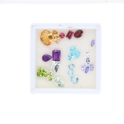 319 - Semi Precious Gemstone Collection incl. Citrine, Garnet, Peridot