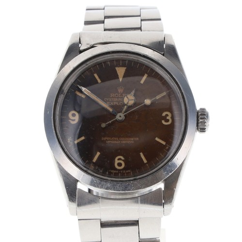 Rolex - Explorer Tropical Dial 1016 Automatic Watch, ref. 1016
