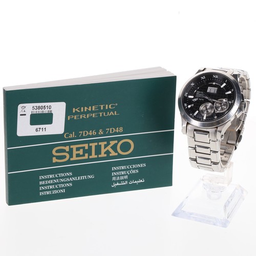 Seiko - Premier Kinetic Perpetual Calendar Watch, ref. 7D48-0AA0