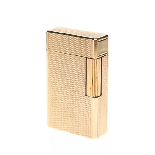 62 - S.T Dupont - Gold Plated Pocket Lighter, Boxed