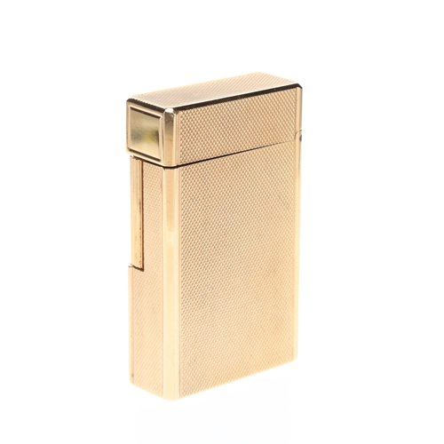 62 - S.T Dupont - Gold Plated Pocket Lighter, Boxed