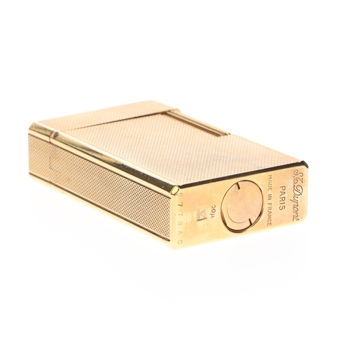 62 - S.T Dupont - Gold Plated Pocket Lighter, Boxed