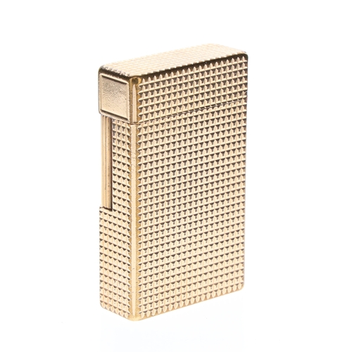 63 - S.T Dupont - Gold Plated Pocket Lighter, Boxed