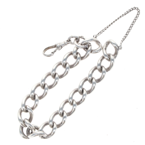 128 - Antique Sterling Silver Bracelet Conversion, 45g