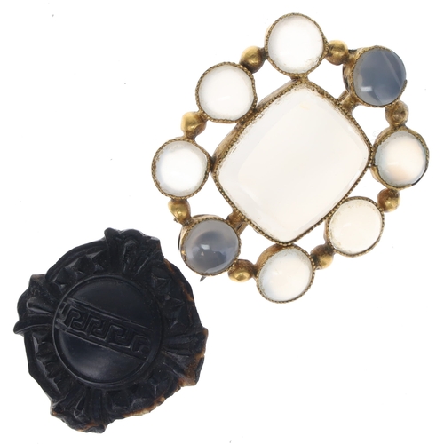 376 - Antique Jewellery Collection including Bohemian Garnet, Animal, Saphiret Glass