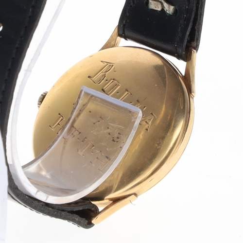 208 - Universal Geneve - 9ct Gold Watch