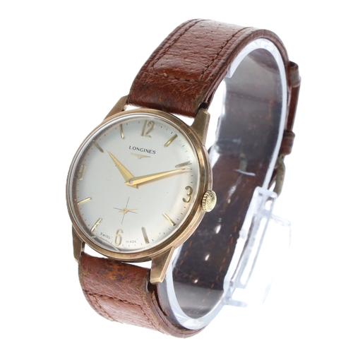 50 - Longines - 9ct Gold Vintage Hand Wind Watch