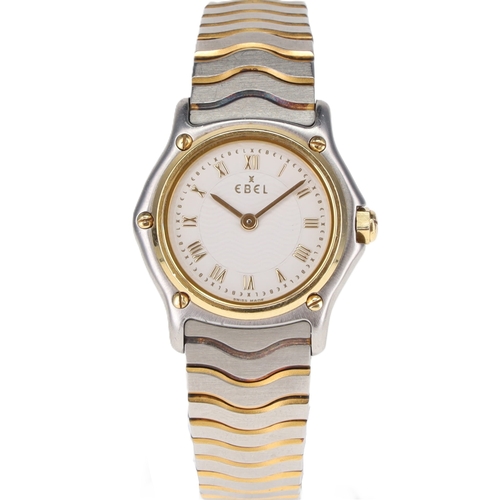 39 - Ebel - Wave 18ct Gold and Steel Dress Watch, ref. 1057901