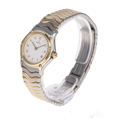 39 - Ebel - Wave 18ct Gold and Steel Dress Watch, ref. 1057901