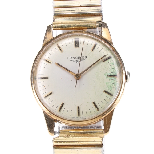 53 - Longines - 9ct Hand Wind Watch