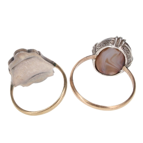 138 - Gold and Silver Ring Collection including Marcasite, Paste, 13.6g