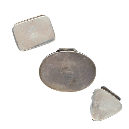 28 - Silver Pill & Trinket Box Collection, 36g