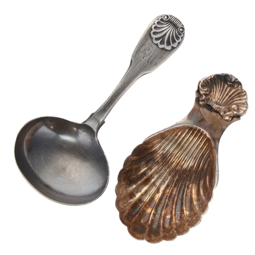 32 - Georgian and Later Silver Caddy Spoons, 37g