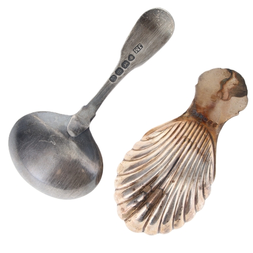 32 - Georgian and Later Silver Caddy Spoons, 37g