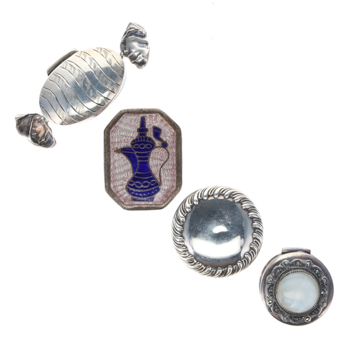 5 - Antique and Later Silver Pill and Trinket Boxes, 59g