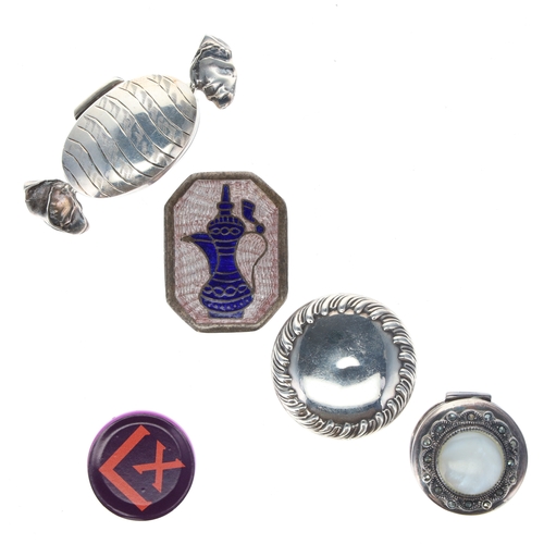 5 - Antique and Later Silver Pill and Trinket Boxes, 59g