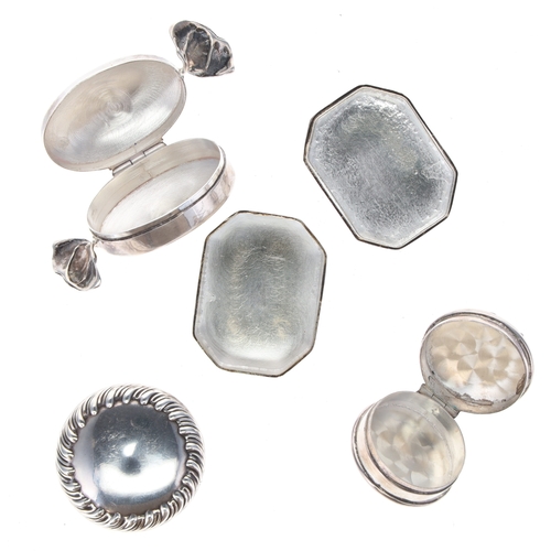 5 - Antique and Later Silver Pill and Trinket Boxes, 59g