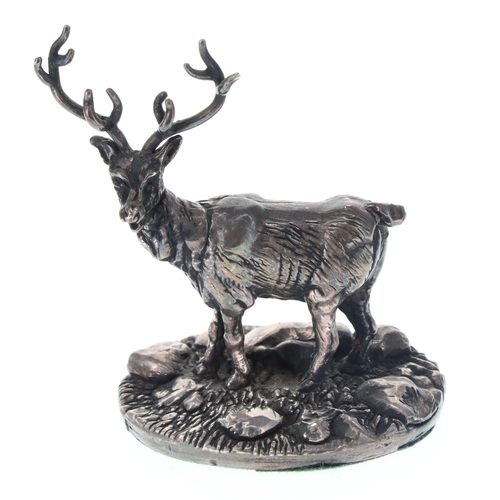 6 - Sterling Silver Novelty Stag Ornament, Filled, 30g