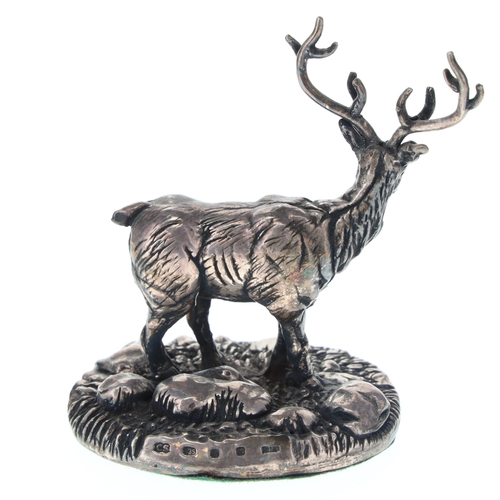 6 - Sterling Silver Novelty Stag Ornament, Filled, 30g