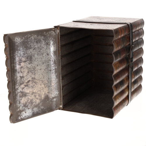 122 - Antique Huntley & Palmers Book Biscuit Tin