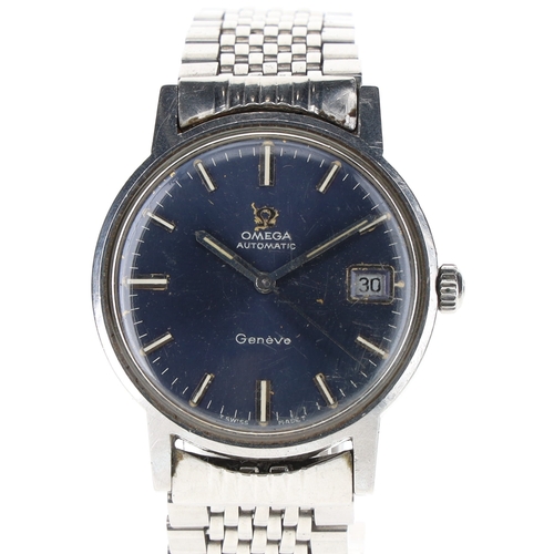 105 - Omega - Geneve Blue Dial Watch, ref. 166.070