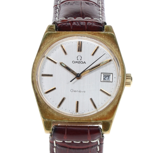 112 - Omega - Geneve Gold Tone Watch
