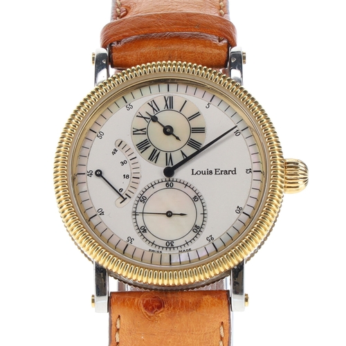 70 - Louis Erard - La Longue Ligne Regulator MOP Dial Hand-Wind Watch, ref. 0896-1