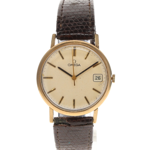 82 - Omega - 9ct Gold Hand Wind Dress Watch, ref. 132.5017