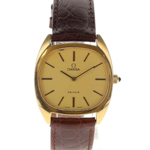 97 - Omega - De Ville Oval Dial Hand Wind Dress Watch, ref. 111.0132