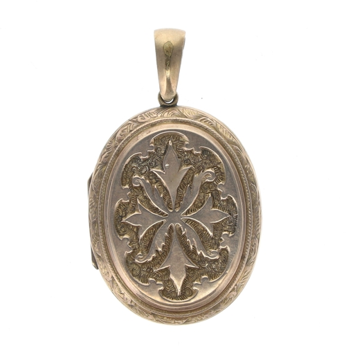 260 - Gold Back and Front Locket Pendant, 10.8g