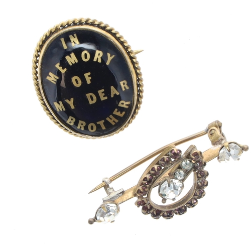 367 - Antique Jewellery Collection including Mourning, Book Chain, Enamel