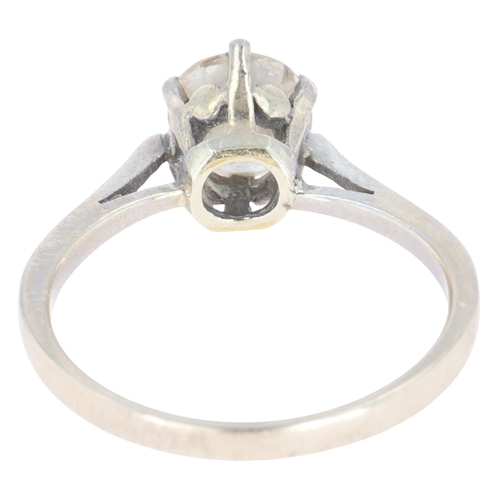 404 - Diamond Solitaire 18ct White Gold Ring, est. 1.00ct, 2.4g