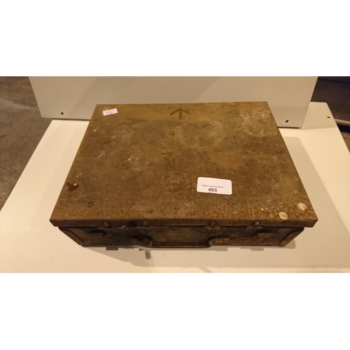 403 - War department marked metal box